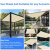 2x3/3x3/3x4/4x5M Sun Shade Sail Waterproof Outdoor Square Rectangle Garden Patio UV Block Party Canopy Pool Camp Awning Shelter