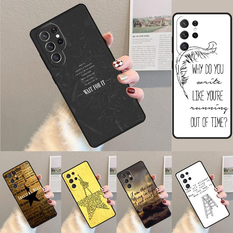 Hamilton Musical Lyrics Silicone Phone Case For Samsung Galaxy note 10 pro S26 S25 S24 S23 S22 S21 Plus S25Ultra Capa Cover