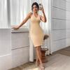 Solid Color Body Sculpting Dress Onesie Casual Dress Suspender Women's Waist, Belly and Hip Sculpting Dress