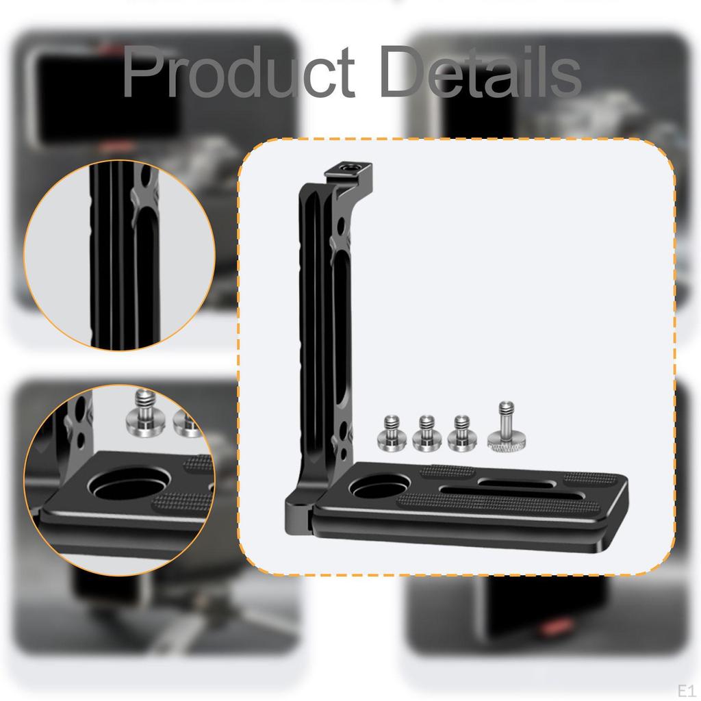 Camera L Bracket Accessories Easy to Install Cold Shoe Mount Professional Practical Stable Adapter