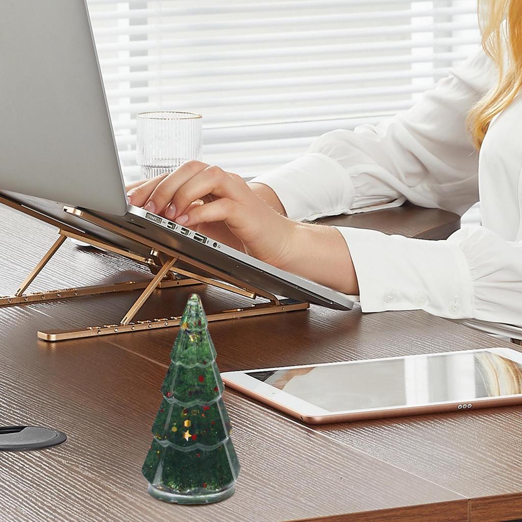 Tabletop Christmas Tree Fake Crystal Ornament Table Top Tree For Home Workplace Coffee Shop Apartment Bedside Living Room