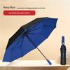 125Cm Three-Fold Extra Large Double-Layer Umbrella Surface Vinyl Sunscreen Folding Men'S Umbrella Manufacturer