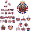 Elegant King Charles Iii Crowned Affair Party Decorations Set Of 8