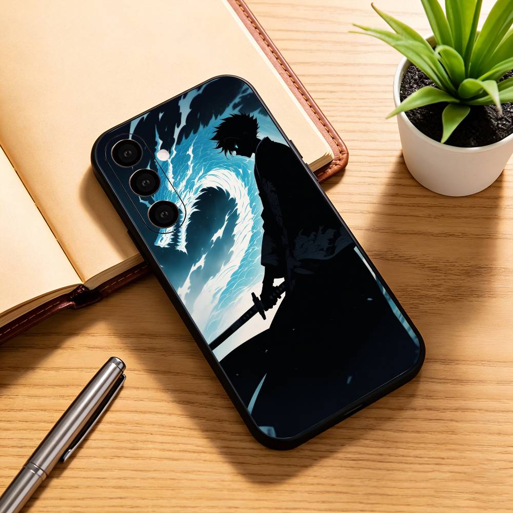 

Toshiro Hitsugaya Ice Dragon Bleach Anime Phone Case For Samsung Galaxy A73,A72,A71,A70,A53,A52,A51,Others Soft Black Cover Samsung a22 4g
