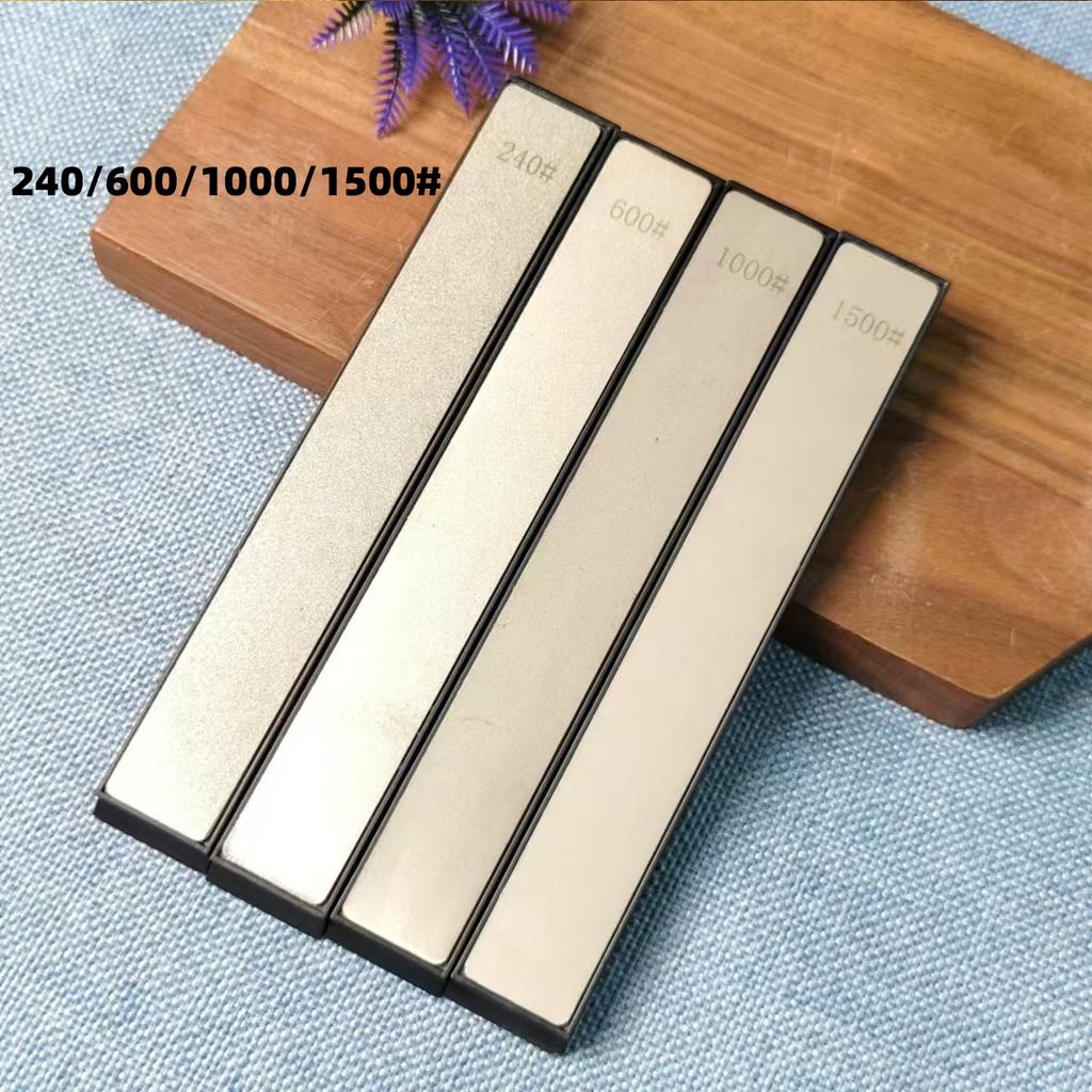 4pcs Diamond Sharpening Stones Set Multi-Grit Knife And Tool Sharpener with Angle Guide for Outdoor And Kitchen Use