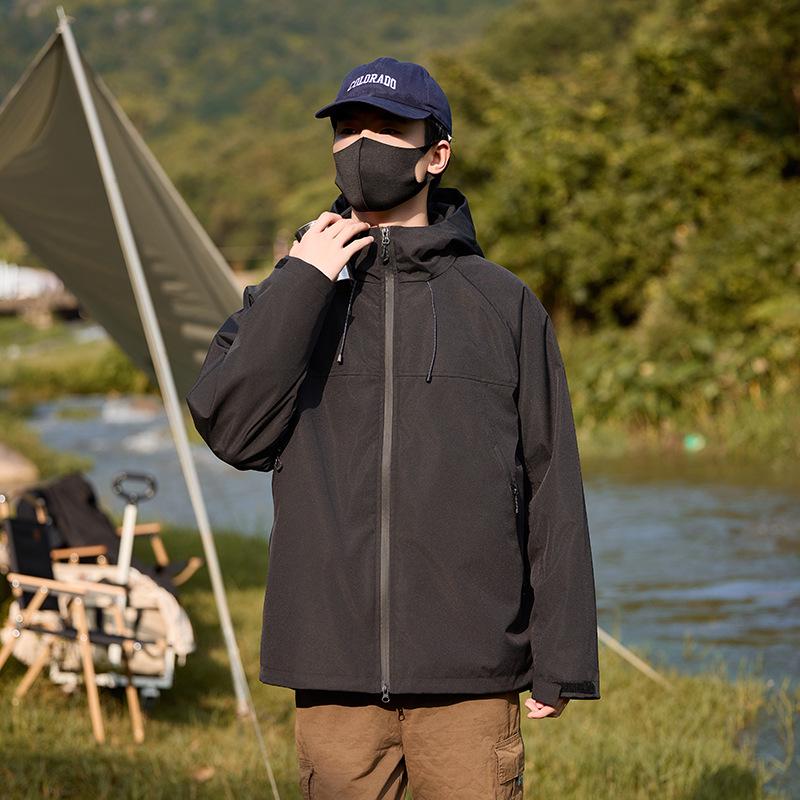 

Men s & Women s Outdoor Durable Windproof Waterproof 3-in-1 Hooded Jacket 2XL