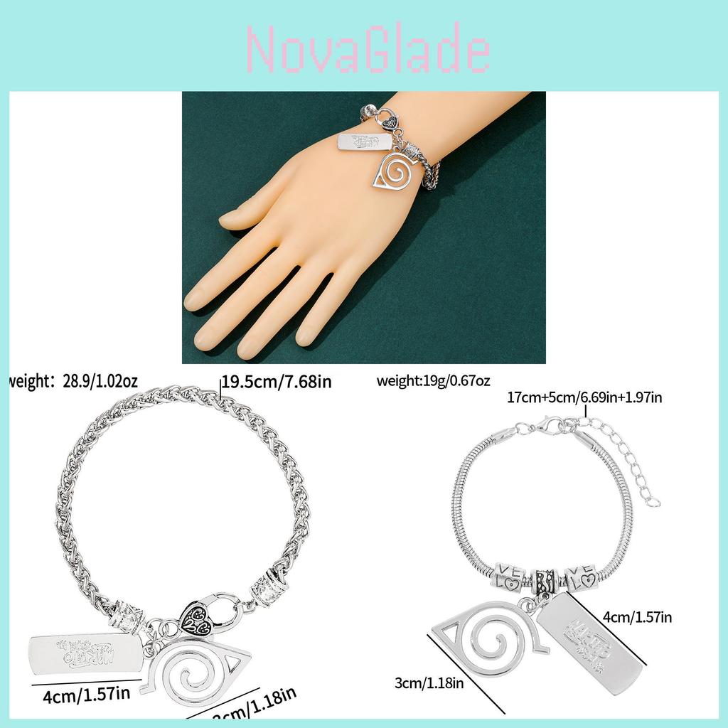 Naruto Akatsuki Symbol Legierungsarmband Für Anime-Fans Schmuck Geschenk
