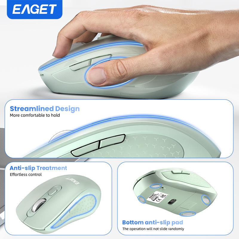 Mouse Wireless cu Încărcare Wireless 2.4G Mouse Wireless în Mod Dual 3 DPI Reglabili Pentru Laptop, Android, PC, Trebuie să pregătiți propria baterie