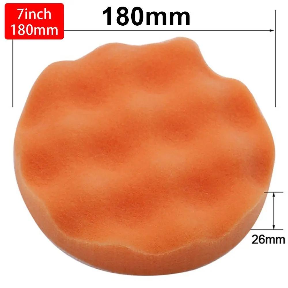 1Pcs Sponge Buffing Foam Sponge Polishing Pad Removes Scratches Polisher Drill Wheel Adapter Car Polishing Disc Flat Wavy