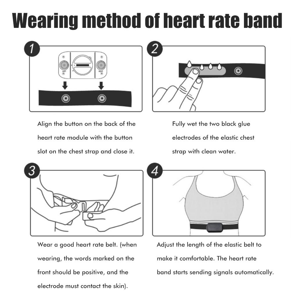 Heart Rate Monitor Chest Strap Adjustable Replacement Band