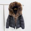 New High-end Fur Fox Big Fur Collar Down Jacket Temperament Pass Short Temperament Commuter Fashion Coat Women