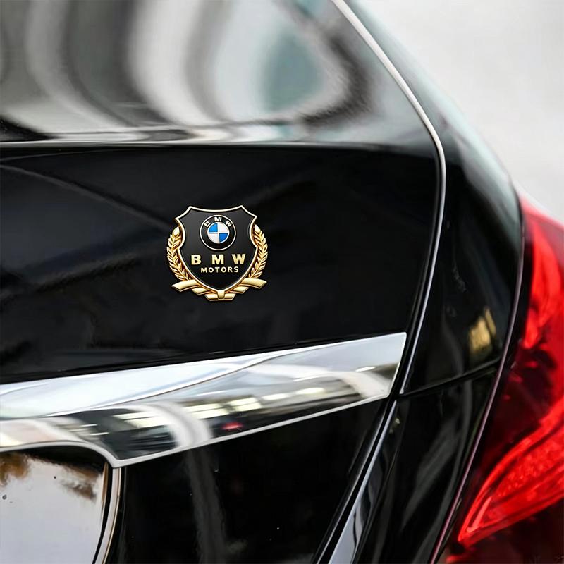 BBJM7 2Pcs 3D Metal BMW Badge Sticker Car Body Decorative Emblem Auto Exterior Accessories For BMW G80 G06 G07 G42 G14 G15 G16 F82 F20