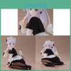 Anime Girl Pvc Figurine With Sitting Pose And Wool Sweater For Collectors And Decor