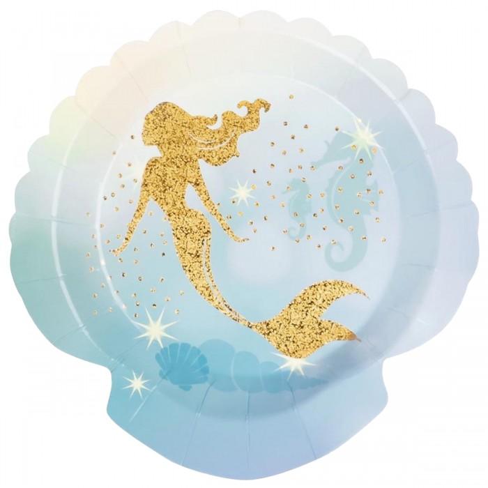 Boland Meerjungfrau Party Teller (Packung mit 6)