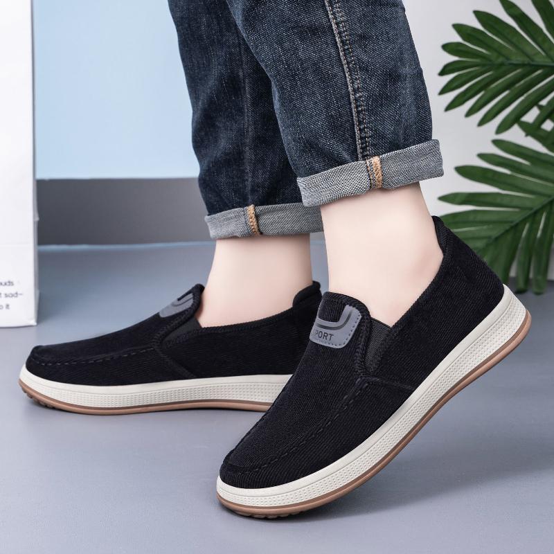 Lightweight Men's Sneakers Comfortable Men's Casual Shoes Breathable Mesh Comfortable Flat Shoes Round Toe Non-Slip Loafer Shoes