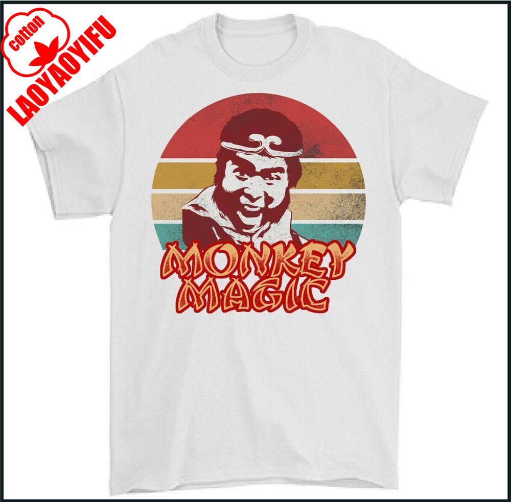 

Retro Movie A Chinese Odyssey MONKEY MAGIC Cotton TSHIRT Men Chinese Fantasy TV Show Martial Arts 70s 80s Printed Tshirt 4XL
