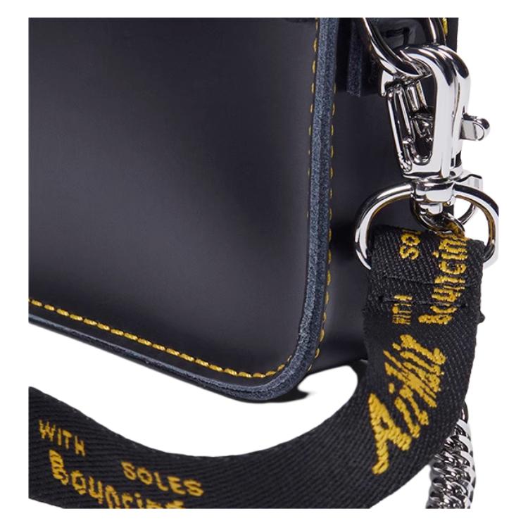 New Dr.Martens Cow Leather Shoulder Bag, Crossbody Bag Small Women's Black AD105001