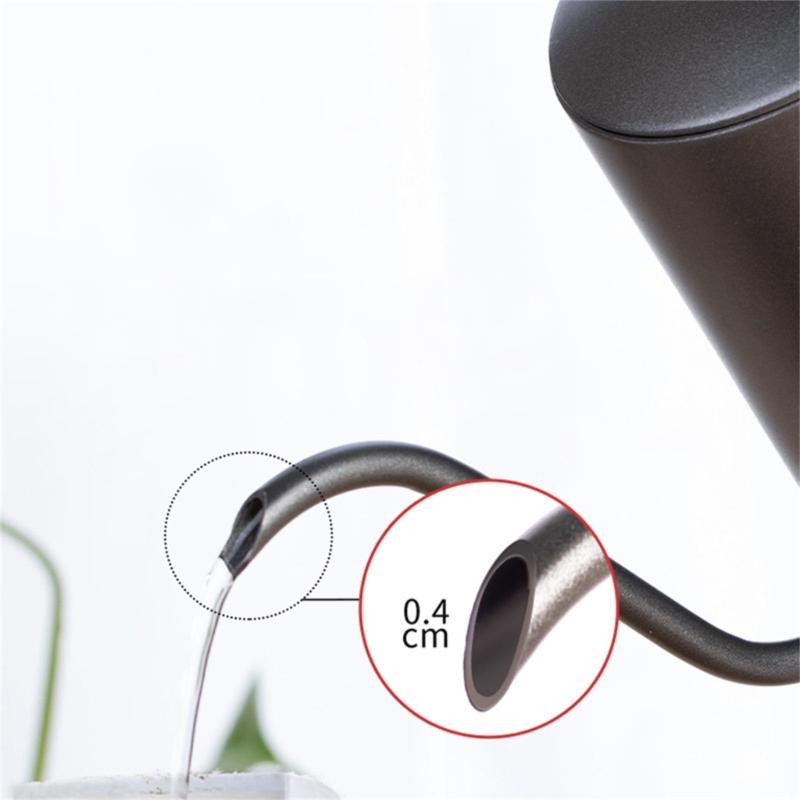 Long Narrow Spouts Kettles Easy to Use Pots for Brewing Coffee and Milk 304 Stainlesss Steel Coffee Maker with Lid