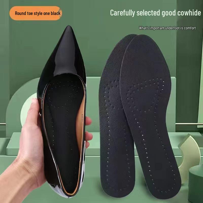 

Women s Genuine Leather Non-Slip Breathable Insoles for High Heels - Sweat-Absorbing & Deodorant. 37-38