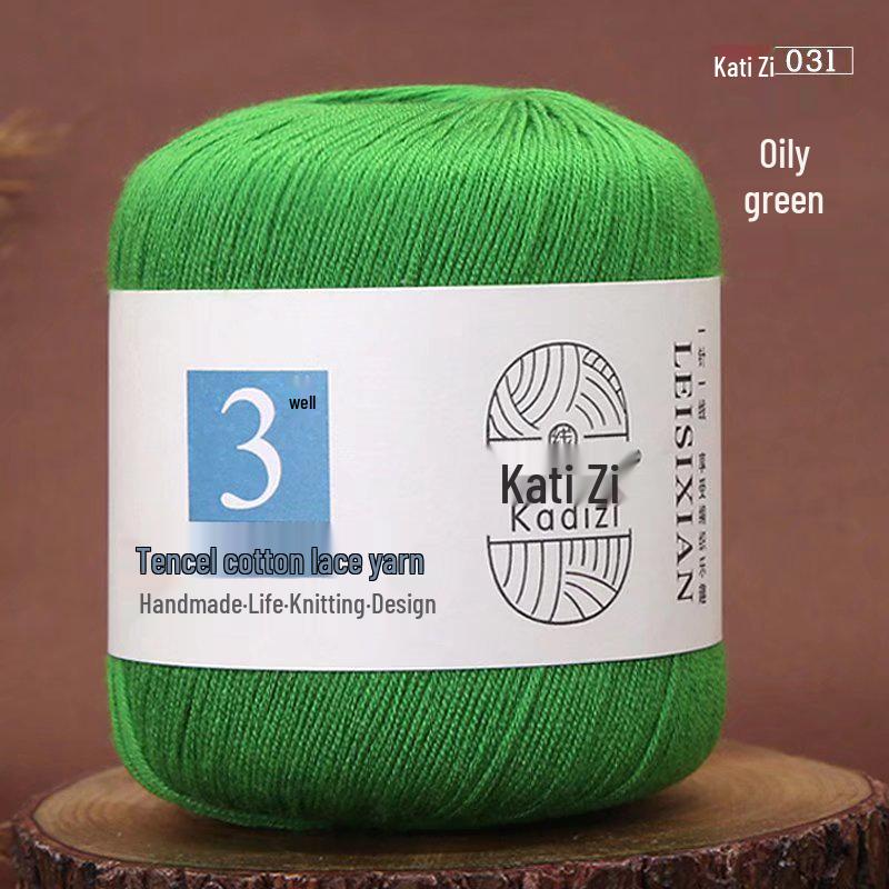 Mercerized Cotton Lace Yarn No. 3: DIY Hand-Knitted Crochet for Children - Spring/Summer Sweater & Coat - Free Shipping