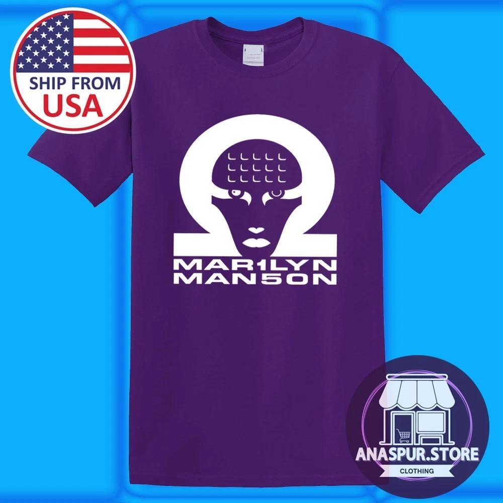 MARILYN MANSON Men s Purple Size S-5XL S