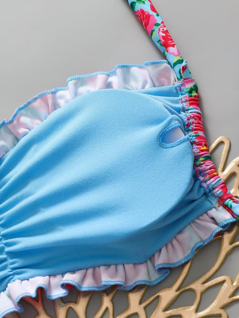 2026 European American Flounce Bandage Bikini Two-Piece Set - Sexy Split Swimsuit