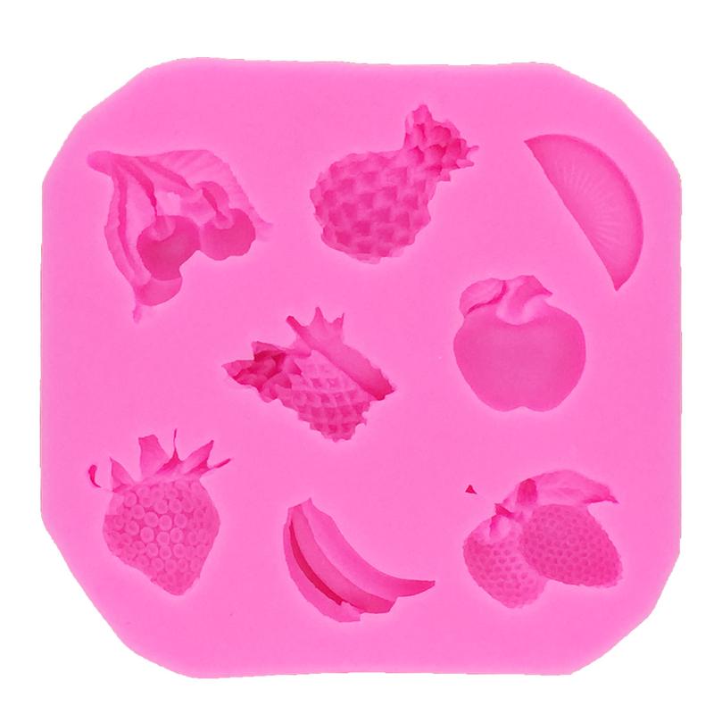 Fruit Pineapple Banana Strawberry Apple Cherry Cake Decor Jewelry Silicone Mold Fruit Pineapple Banana Strawberry Apple Cherry Cake Decor Jewelry Silicone Mold