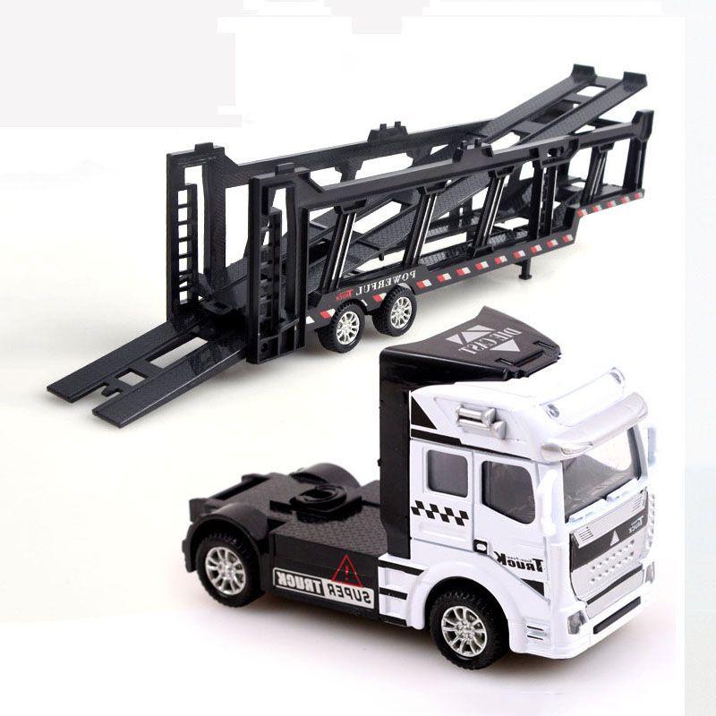 Premium 148 Truck Tractor Trailer Alloy Diecast Model For Kids And Collectors
