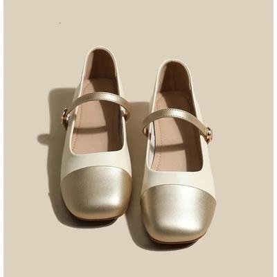 Mode Nouvelles Chaussures Mary Jane Talon Bas Chaussures Escarpins pour Femmes Dames Bureau Robe Bout Carré Chaussures de Marche Zapatillas Mujer 2024