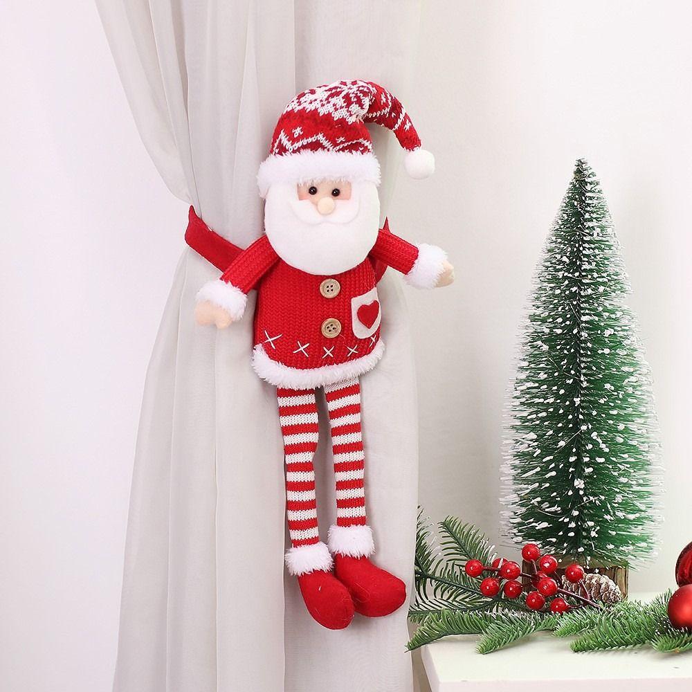 Long-legged Long-legged Doll Curtain Buckle Santa Santa Curtain Fastener  New Year