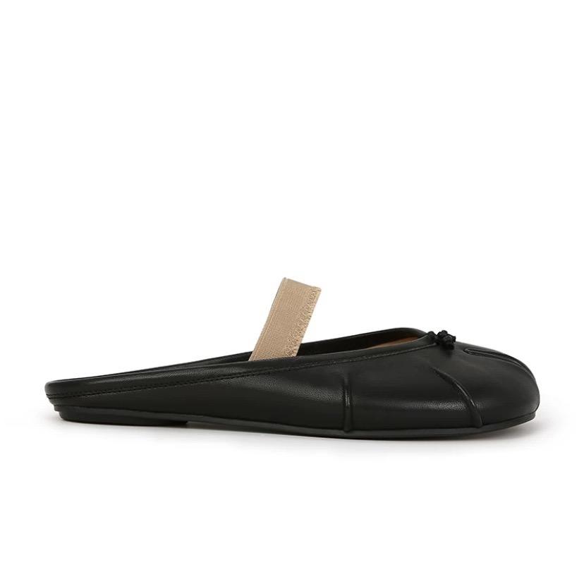 Modische Tabi-Ninja-Schuhe für Damen, runde Sandalen mit geteilter Zehenpartie, flacher dicker Absatz, einzelner mittelhoher Absatz, Mary Janes-Schuhe, Damenpumps