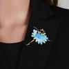 Tanz Ballett Brosche für Damen Rhythmische Sportgymnastik Glitzernder Kristall Zirkon Pins Hochzeitskleid Schmuck