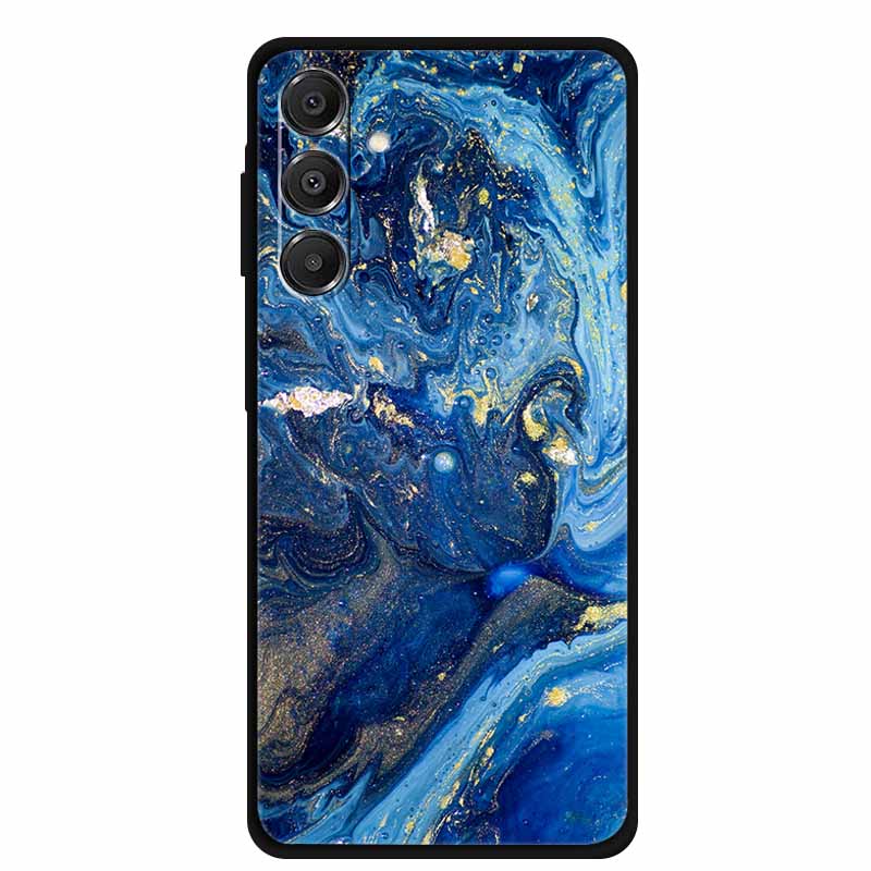 For Samsung Galaxy A14 A15 A16 5G Case Marble Soft TPU Phone Back Cover For Samsung A14 A15 4G Shockproof Silicone Painted Coque