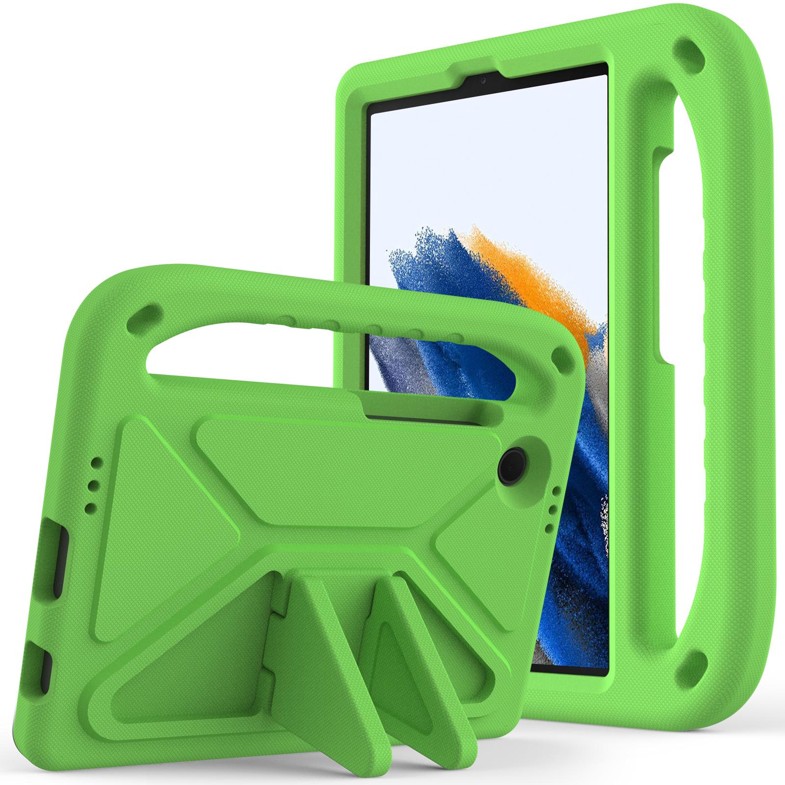 Kinderen EVA Stand Case voor Samsung Galaxy Tab A9 Plus A8 10.5 SM-X200 X205 X207 S6 Lite 10.4 P613 P619 A7 Lite 8.7 T220 T500 Cover Tab A9 8.7 inch groen