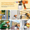Paint Sprayer 550W HVLP Spray Gun with 950ml large capacity spray bottle 2 Nozzles and 3 spray patterns  for Furniture, Cabinets