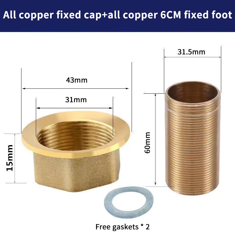 Repair Nut Extension Herramientas Tools Gold Faucet Fixed Foot Screw Cold 1PCS Hot Water Stainless Steel/Copper Pipe Nuts Tap