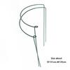 4pcs Metal Plant Support Stakes Flower Pot Stand Flower Ring Climbing Vines Support Half Round Durable