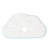 Plant Pattern White Baby Head Pillow Memory Foam Cotton Washable Infant Head Pillow for Sleeping