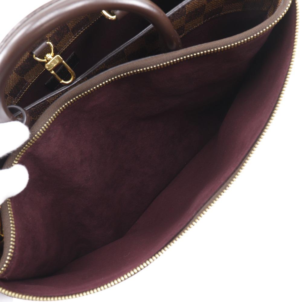 Louis Vuitton Brompton Handbag N41582 2WAYShoulder Brown Damier Canvas Women Used
