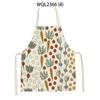 Vegetable Sleeveless Aprons Onion Carrot Printed Kitchen Apron Women Men Baking Waist Bib Home Cooking Brief Sleeveless Pinafore