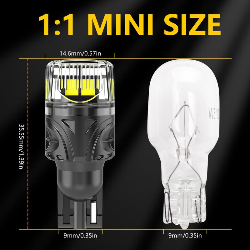 Katur 2x CANBUS T15 W16W Car Led Bulb Backup Bulb Super Bright 6000K White Error Free Plug and Play For Cars For Hyundai Elantra