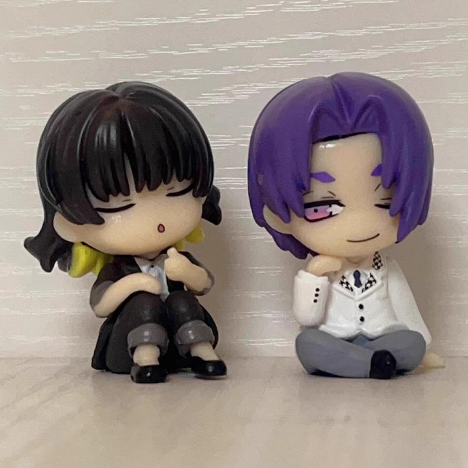 6cm 4pcs/set Blue Lock Gk Anime Figure Isagi Yoichi Bachira Meguru Shoulder To Shoulder Sleep Mini Kawaii Model Statue Kid Toys