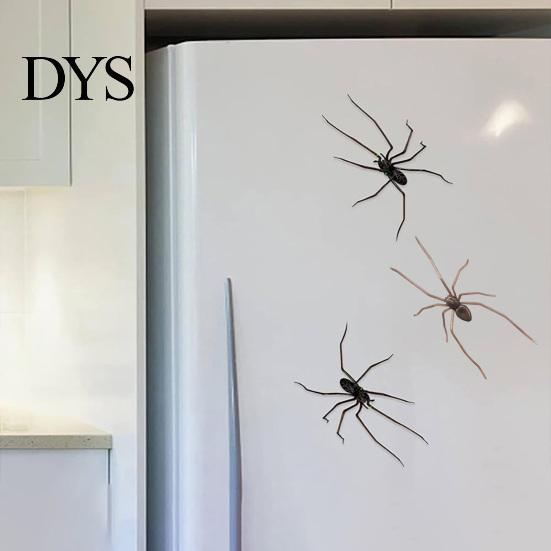 Scary Insect Party Favors 3D Realistic Spider Fridge Magnet, Removable Magnetic for Car, Prank Props Office Garage Door, Kitchen Refrigerator,