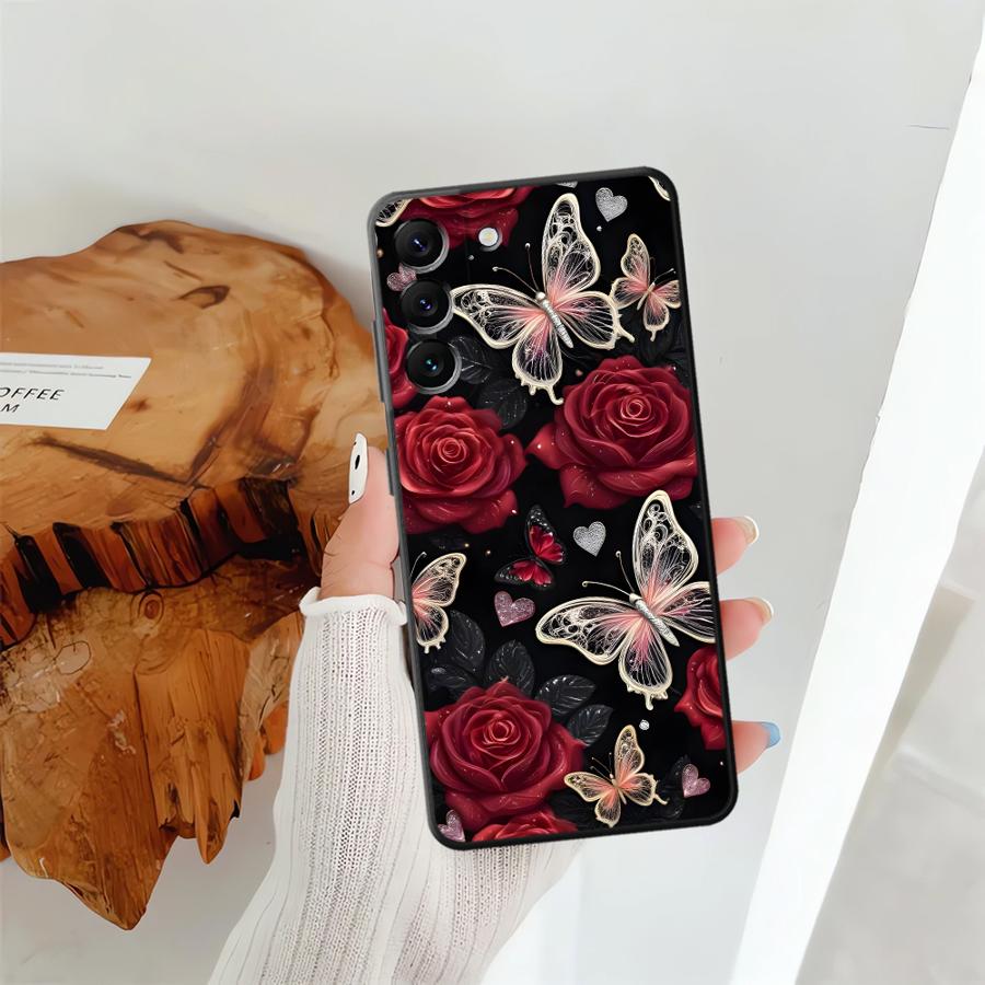 Gothic Butterfly Case for Samsung Galaxy A55 A52 A36 A57 A15 A06 A73 A51 A05 A37 A53 A17 A25 A16 A23 Phone Cover A50 A12 A41 A70