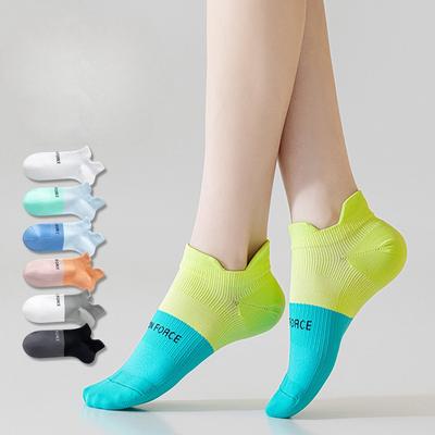 Chaussettes fines d'été pour femmes pour le sport, la course à pied et le fitness, Antidérapantes, Talon anti-glissement, Absorbantes et désodorisantes, Socquettes d'été pour femmes