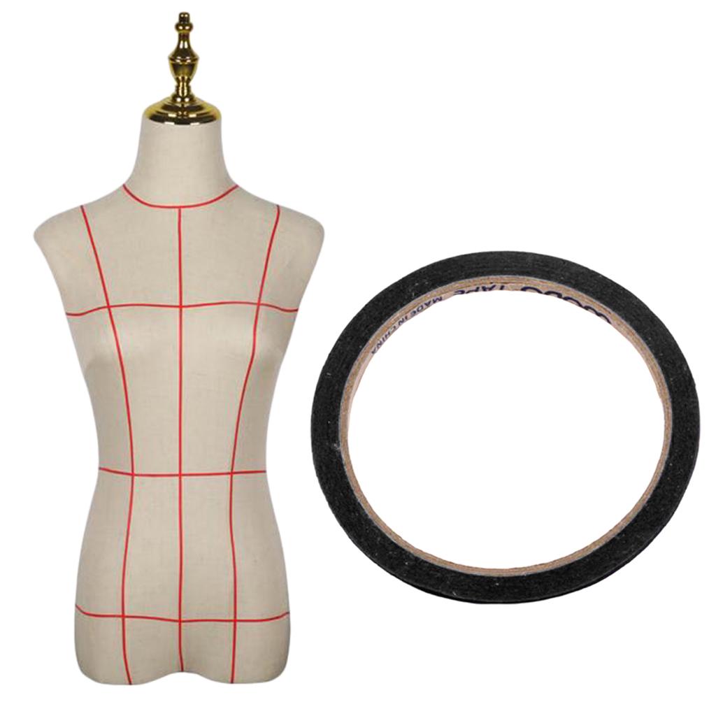 

10 шт., самоклеящаяся лента для драпировки манекена, маскирующая самоклеящаяся лента чёрный