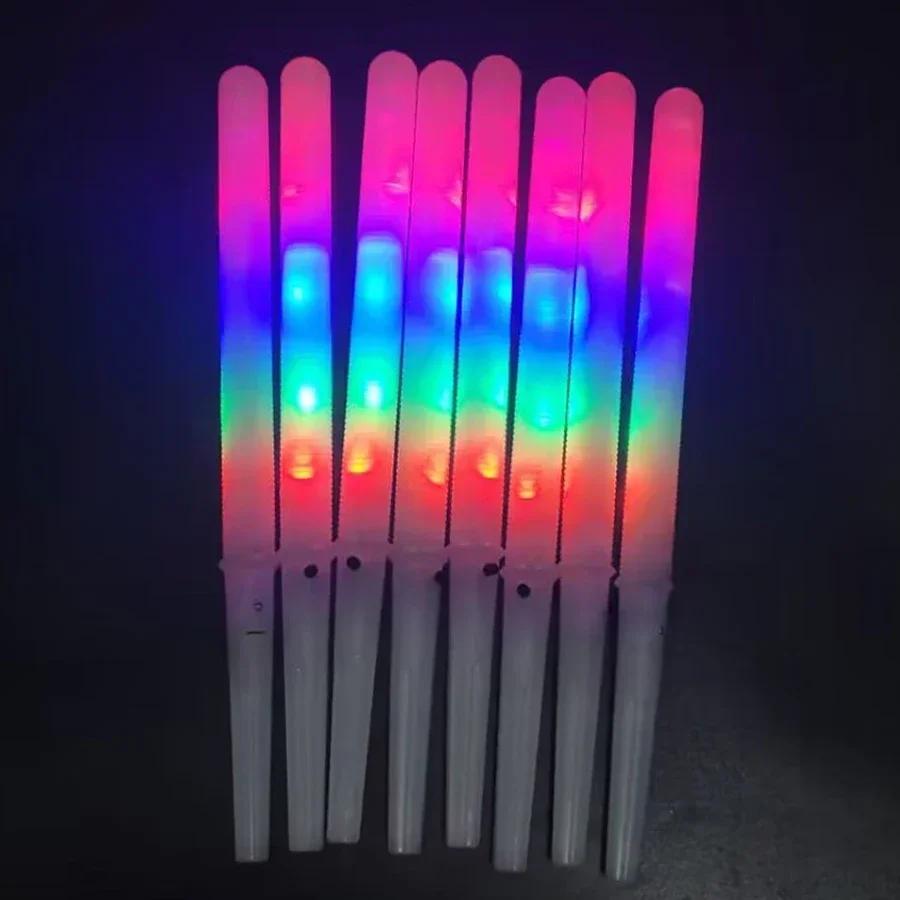 

2/5 шт. Кольорові світлодіодні палички, що світяться, Конуси з солодкої вати, Сяючі палички для зефіру, Багаторазові світлодіодні лампові трубки, Палички, реквізит для домашньої вечірки 1pcs
