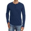 Men’s Long Sleeve Solid Henry Shirt
