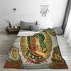Custom Virgin Mary Of Guadalupe Blanket Soft Fleece Spring Warm Flannel Mexico Catholic Saint Throw Blankets Bedroom Bedspread