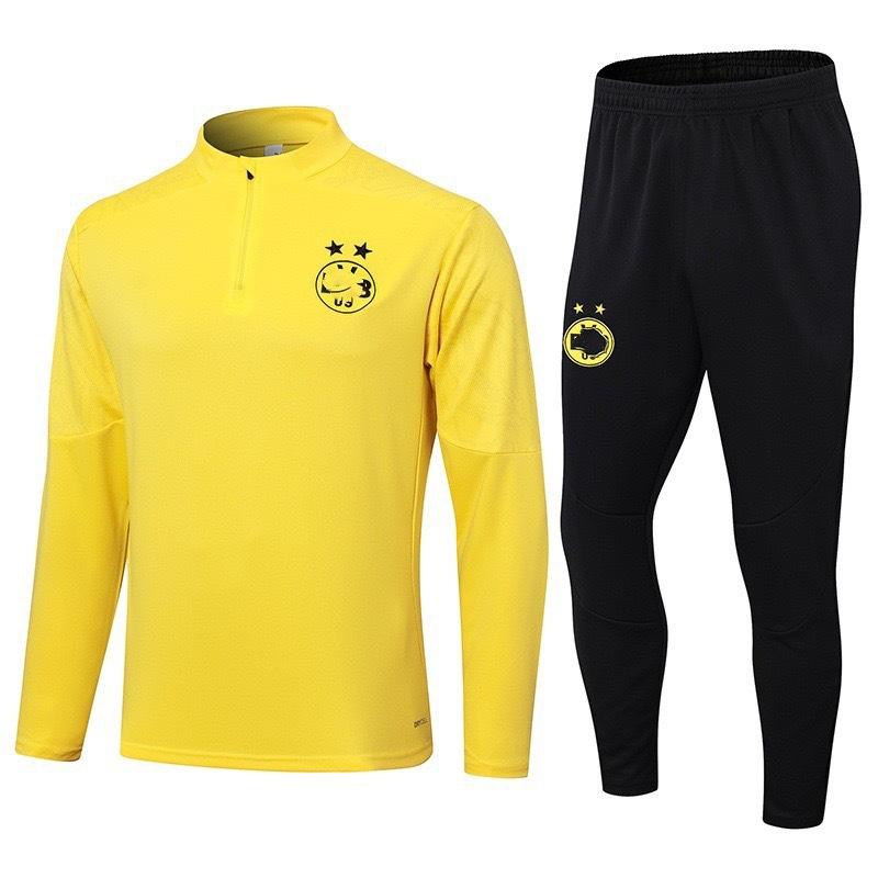 Autumn And Winter Real Madrid Barcelona Arsenal Training Suit Long Sleeve Half Zipper Football Suit Sportswear Adult Suit